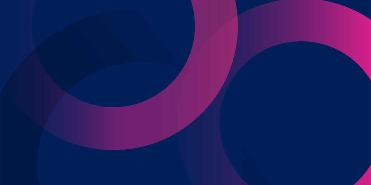 abstract geometric round shape on blue background design vector